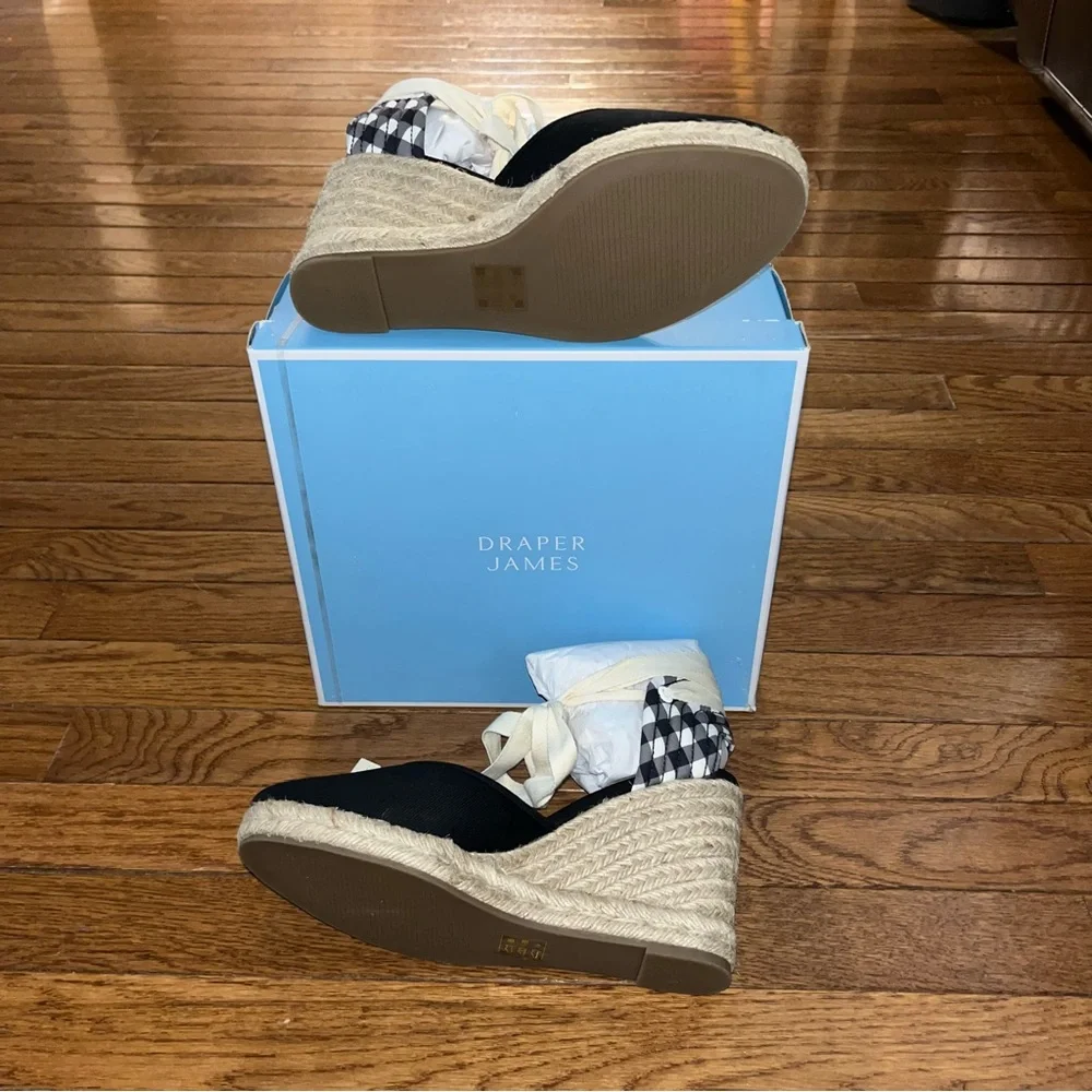 Draper James Bethany Booties Black, White & Tan Checkered Women’s Size 9